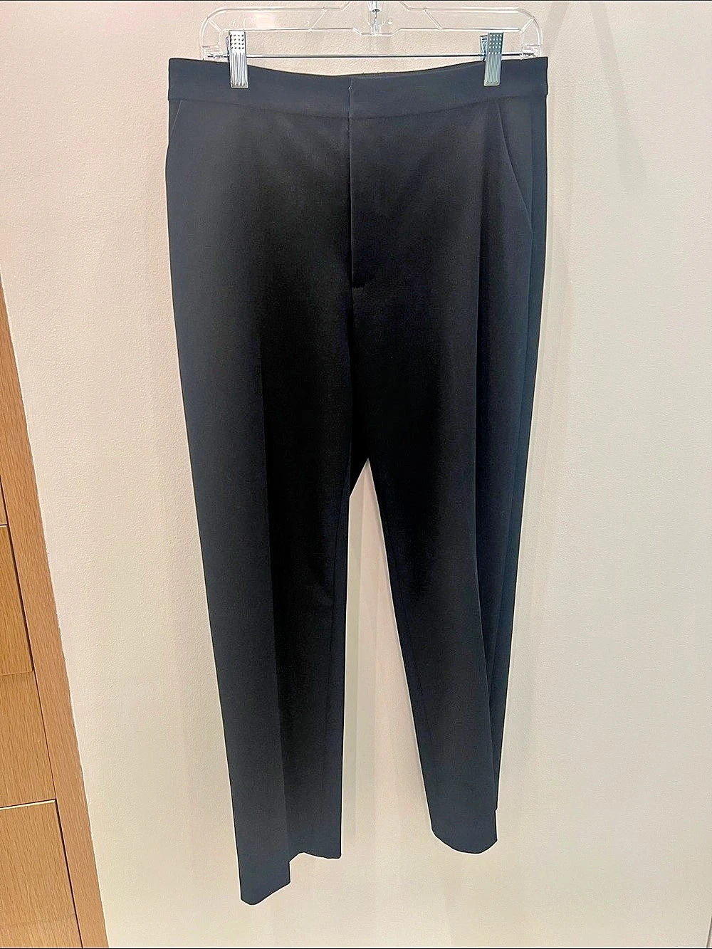 Black straight leg pant